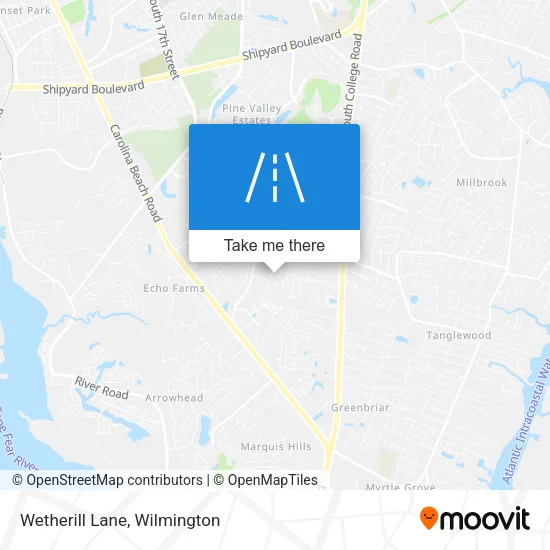 Wetherill Lane map