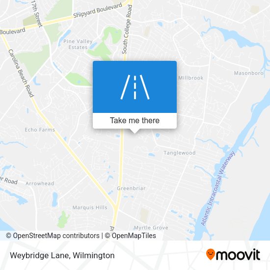 Mapa de Weybridge Lane