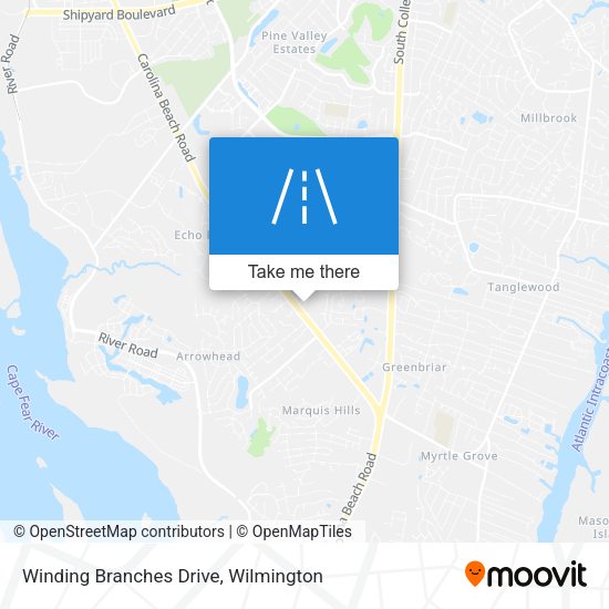 Winding Branches Drive map