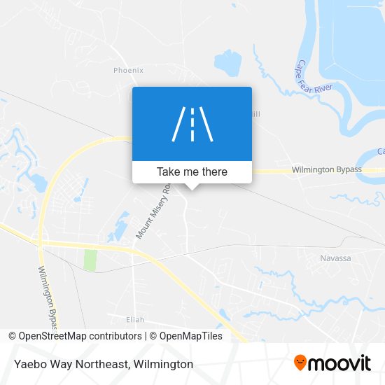 Yaebo Way Northeast map
