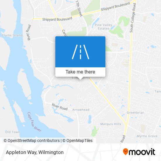 Appleton Way map