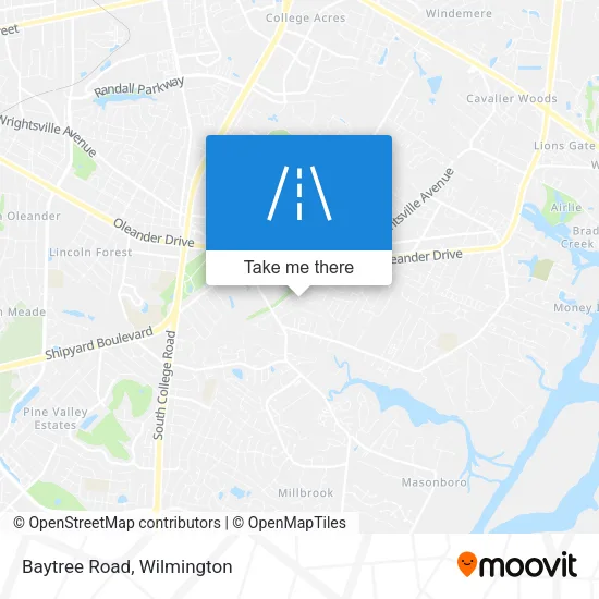 Baytree Road map