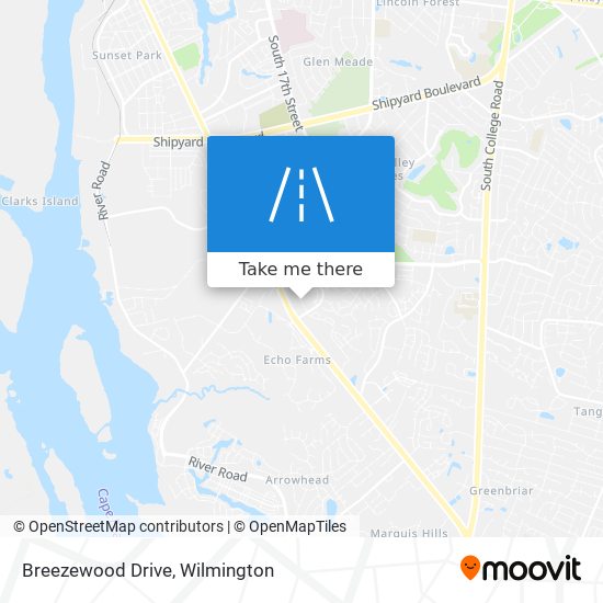 Breezewood Drive map