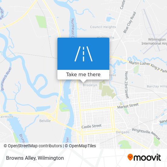 Browns Alley map