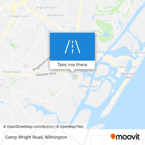 Camp Wright Road map