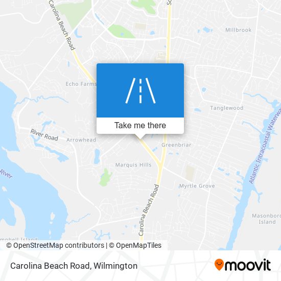 Carolina Beach Road map