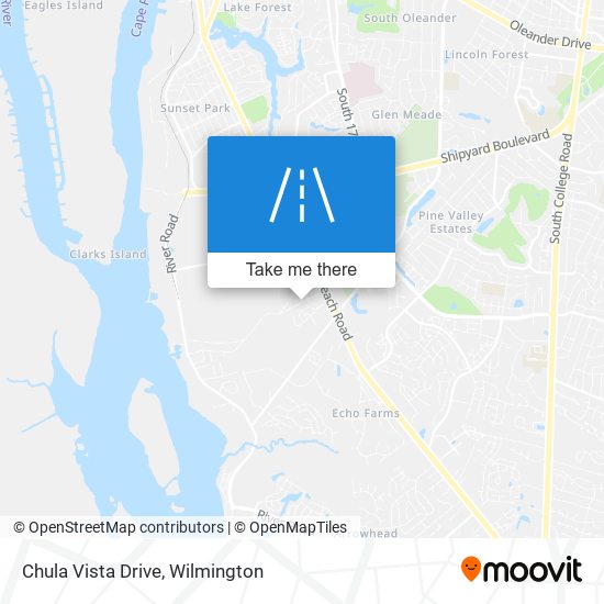 Chula Vista Drive map