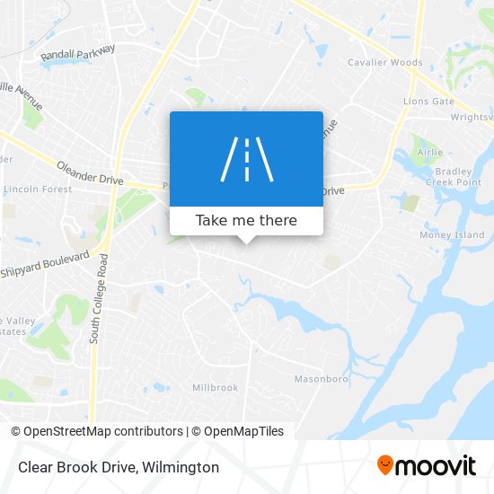 Clear Brook Drive map