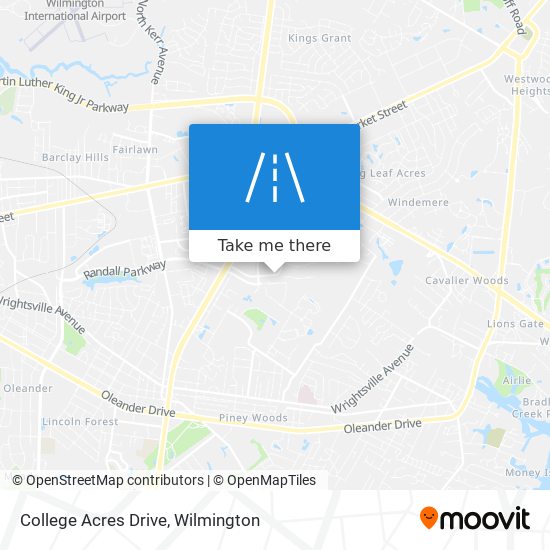 College Acres Drive map