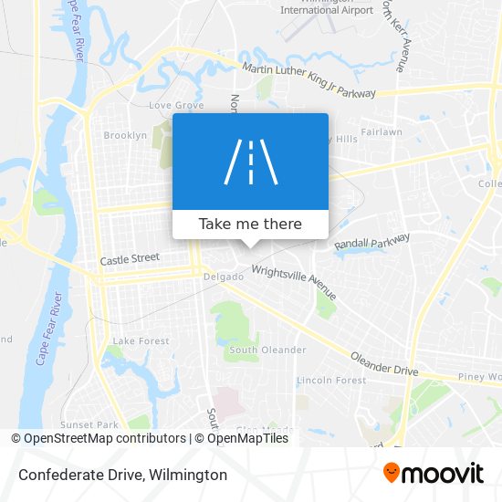Confederate Drive map