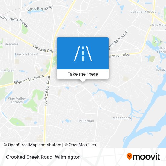 Mapa de Crooked Creek Road