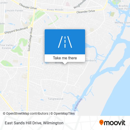 East Sands Hill Drive map