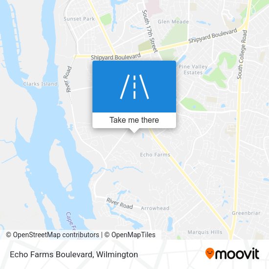Mapa de Echo Farms Boulevard