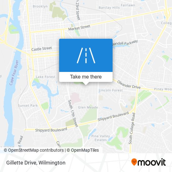 Gillette Drive map