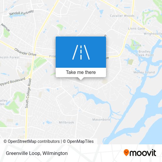 Greenville Loop map
