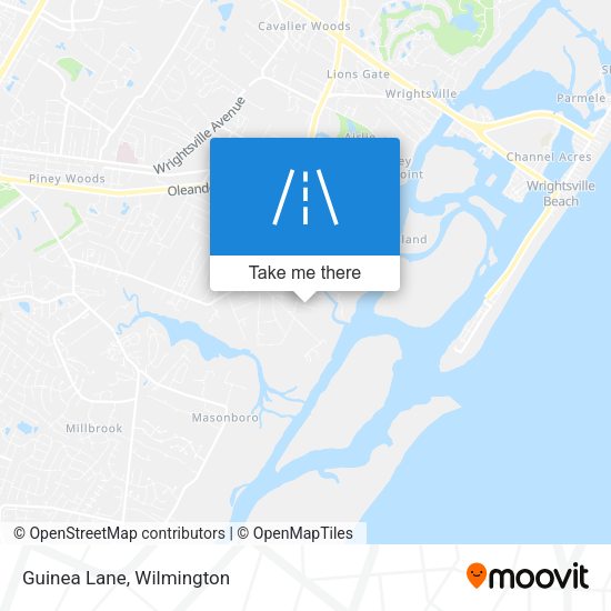 Mapa de Guinea Lane