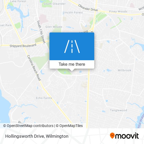 Hollingsworth Drive map