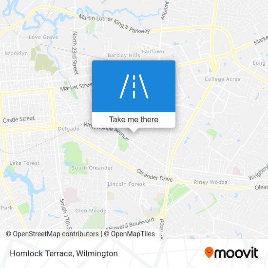 Mapa de Homlock Terrace