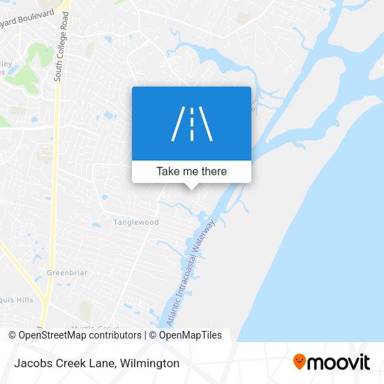Mapa de Jacobs Creek Lane