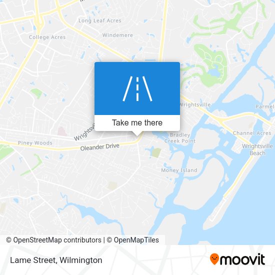 Mapa de Lame Street