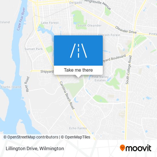 Lillington Drive map