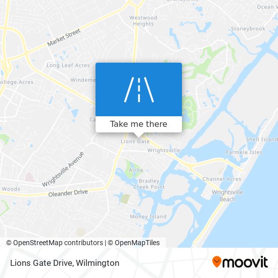 Lions Gate Drive map