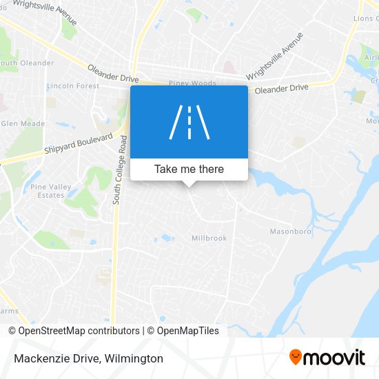 Mackenzie Drive map