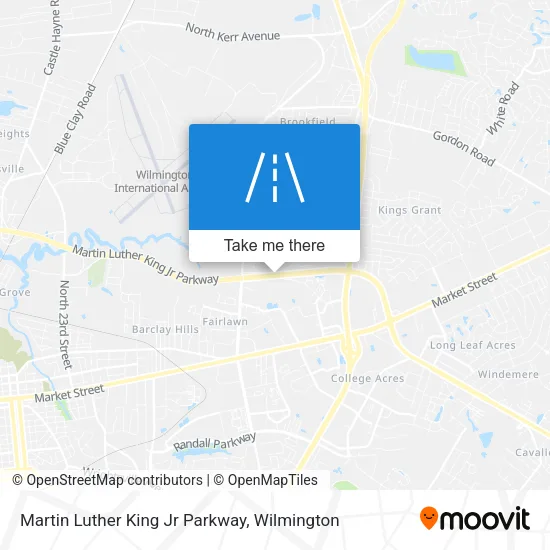 Martin Luther King Jr Parkway map