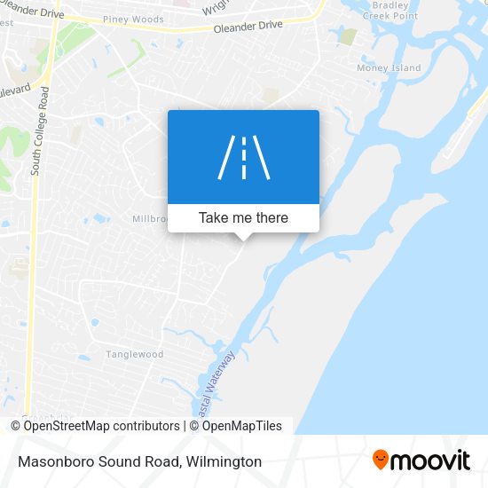 Masonboro Sound Road map