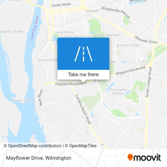 Mayflower Drive map