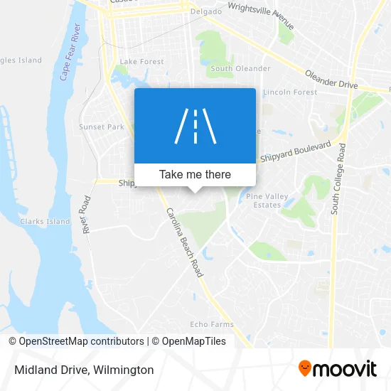 Midland Drive map