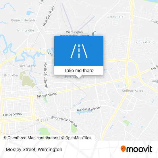 Mosley Street map