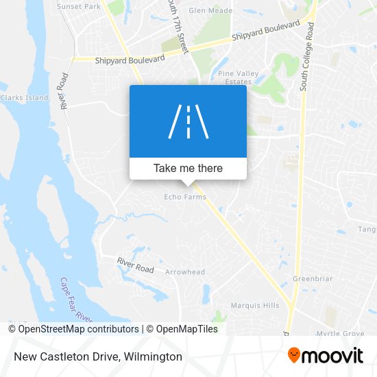 New Castleton Drive map