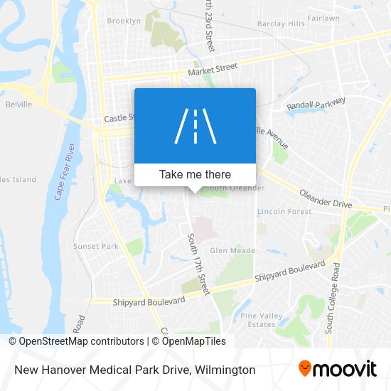 New Hanover Medical Park Drive map