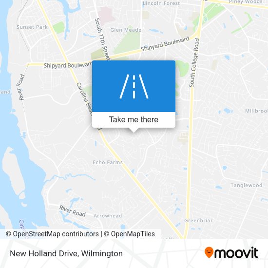 New Holland Drive map