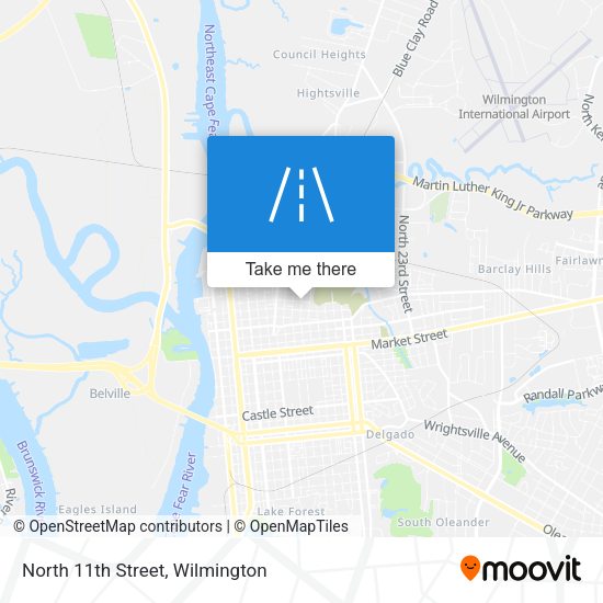 Mapa de North 11th Street