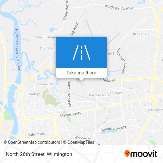 Mapa de North 26th Street