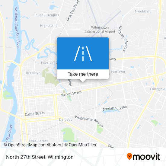 Mapa de North 27th Street