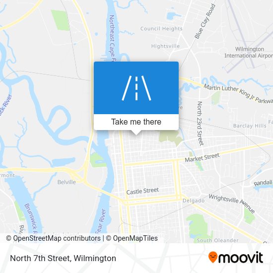 Mapa de North 7th Street