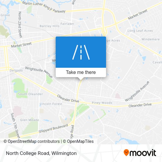 North College Road map