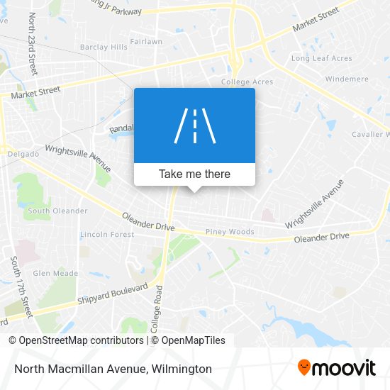North Macmillan Avenue map