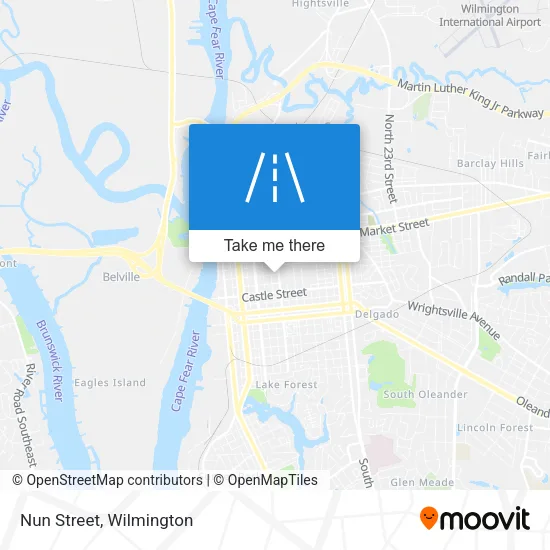 Nun Street map