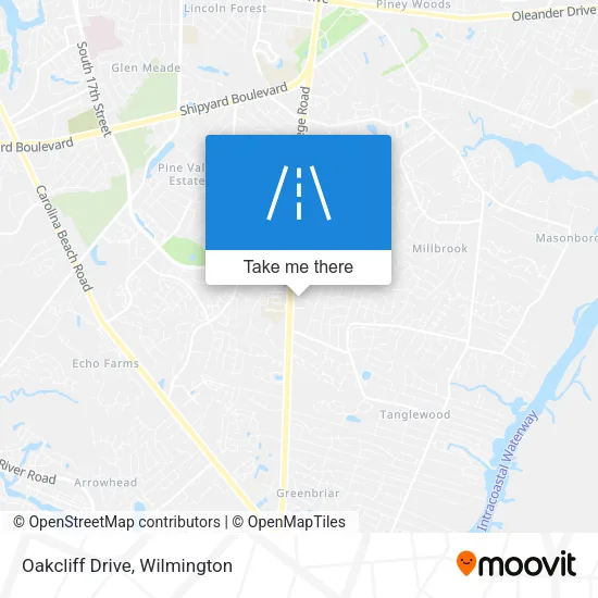 Oakcliff Drive map