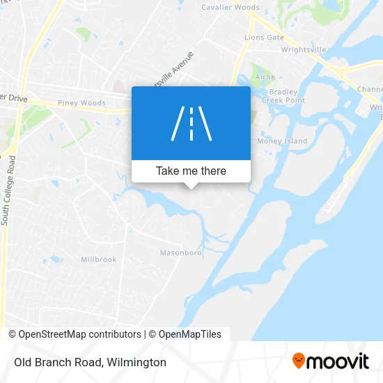 Old Branch Road map
