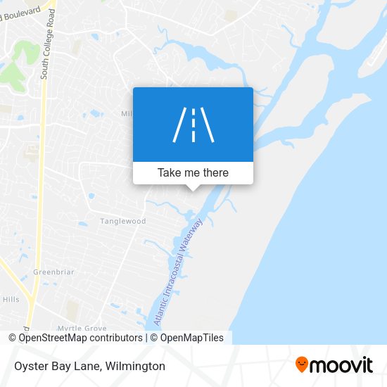 Mapa de Oyster Bay Lane