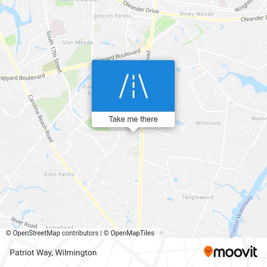 Patriot Way map