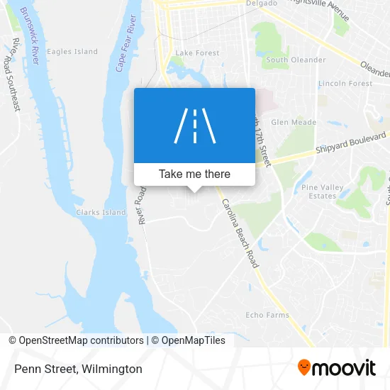 Penn Street map