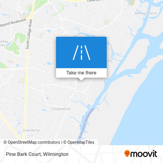 Pine Bark Court map