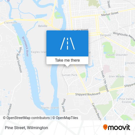 Mapa de Pine Street