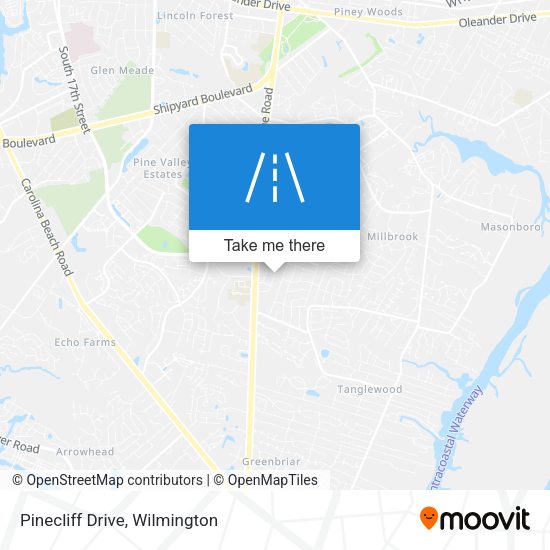 Mapa de Pinecliff Drive